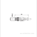 LED de M8-Straight M8 a M12 de ángulo femenino